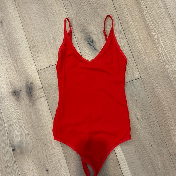 Red Talula Aritzia bodysuit - Picture 1 of 3